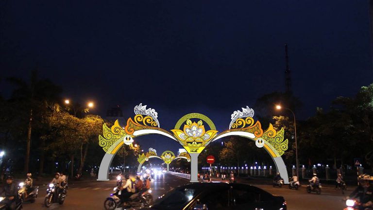 Trang Trí Cổng Led TP Huế-1