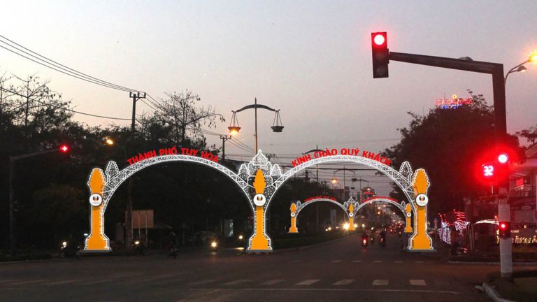 Trang Trí Cổng Led Tuy Hoà-5